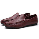 Leather Men Casual Shoes Luxury Brand Mens