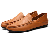Leather Men Casual Shoes Luxury Brand Mens