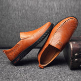 Genuine Leather Men Shoes Luxury Brand 2020