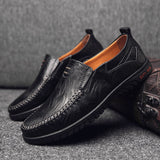 Genuine Leather Men Shoes Luxury Brand 2020
