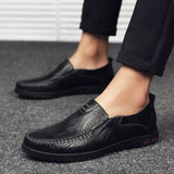 Genuine Leather Men Shoes Luxury Brand 2020