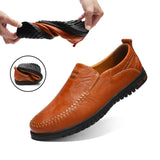 Genuine Leather Men Shoes Luxury Brand 2020