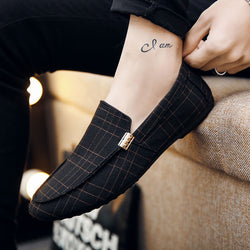 ZYYZYM Men Casual Shoes 2020 Spring Summer Men Loafers New Slip On Light Canvas Youth Shoes Breathable Fashion Flat Footwear