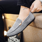 ZYYZYM Men Casual Shoes 2020 Spring Summer Men Loafers New Slip On Light Canvas Youth Shoes Breathable Fashion Flat Footwear